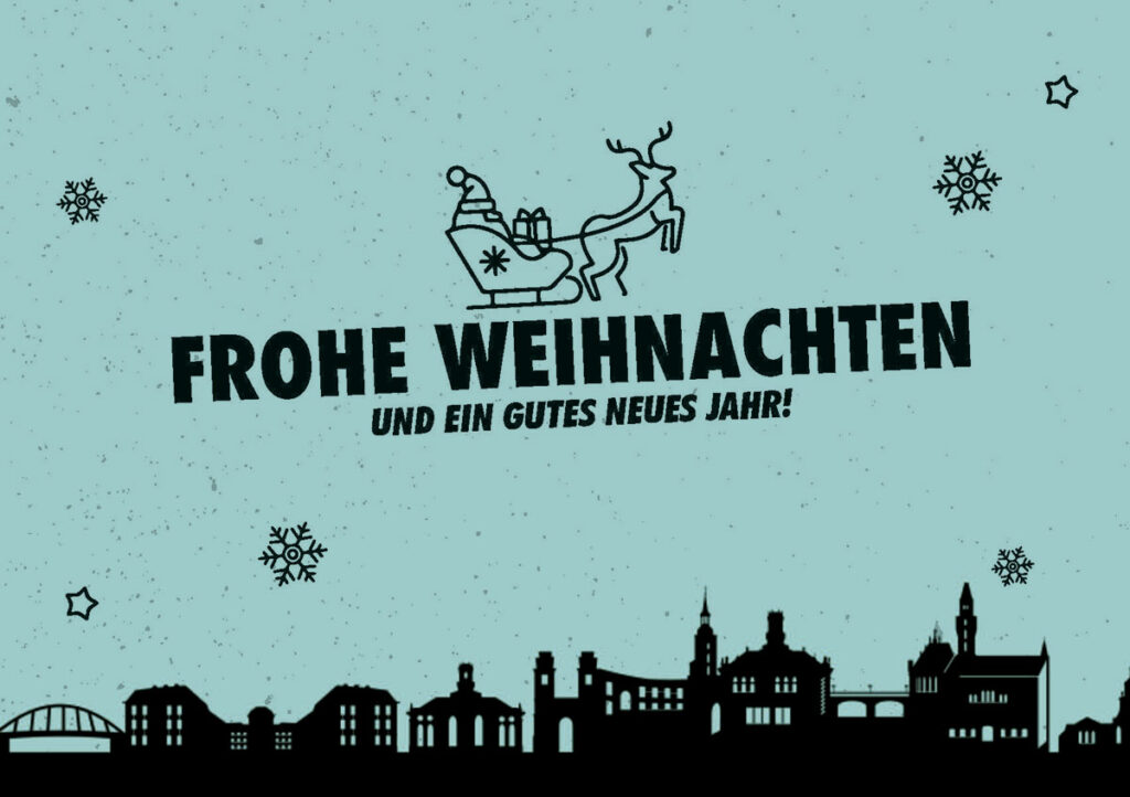 Saarländische Weihnachtskarten Becher Tassen mit Weihnachtsmotiv als Werbegeschenk von Hiebl Konzept